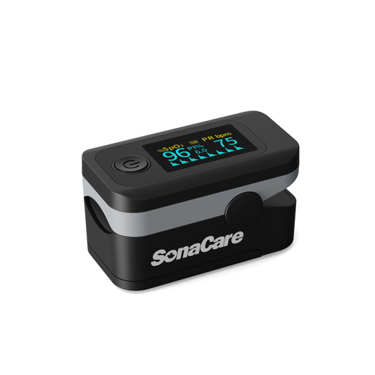 SonaCare Finger Pulse Oximeter - Heart Rate, Blood Oxygen SpO2 Monitor